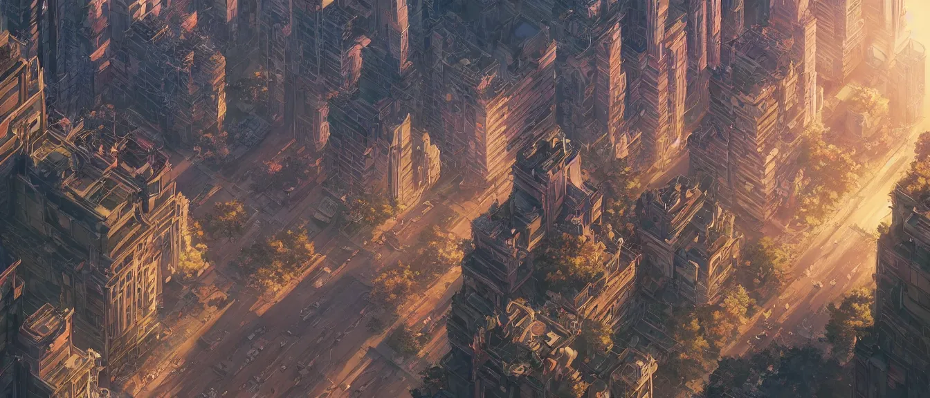 Image similar to new tokyo, akira, unreal engine, fantasy art by greg, loish, rhads, ferdinand knab, makoto shinkai, lois van baarle, ilya kuvshinov, rossdraws, tom bagshaw, global illumination, radiant light, highly detailed intricate environment, isometric, onstudio ghibli, octane render, 8 k