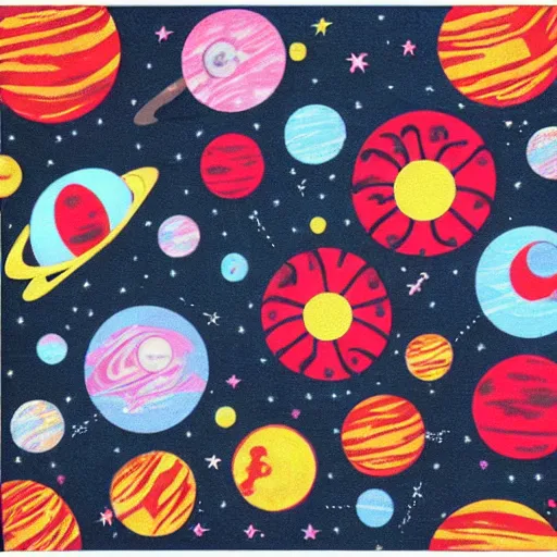 Image similar to outerspace, flowers, fun, comic relief, diversion