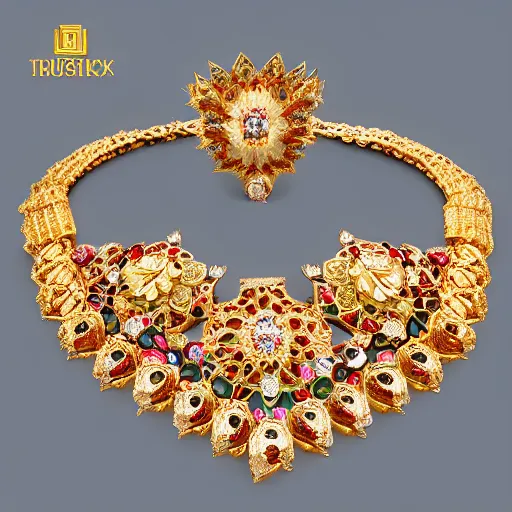 Prompt: precious expensive traditional jewelry, high quality, high resolution, beautiful display