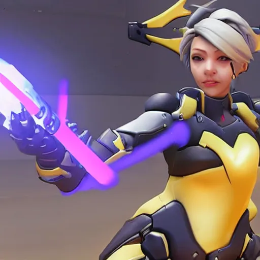 Image similar to Overwatch Mercy getting a teamkill