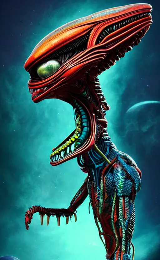 Image similar to exquisite imaginative alien creature poster art, humanoid, colourful, movie art, by lucusfilm, weta studio, 8 k, denoised