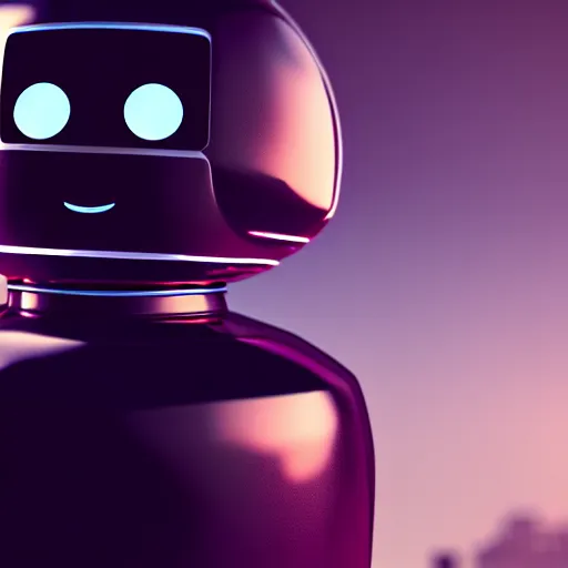 Image similar to a cute little robot at a big bottle. super realistic 8 k render of a dark hooded powerful elegant, cinematic composition