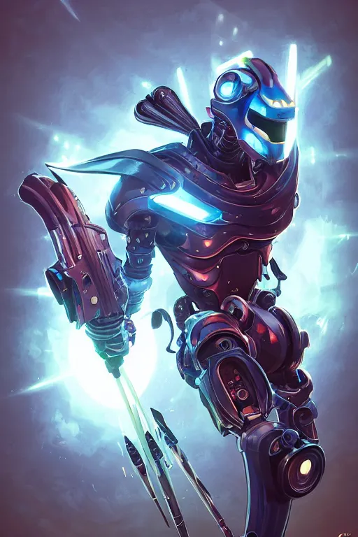 Image similar to epic mask helmet robot ninja portrait stylized as fornite style game design fanart by concept artist gervasio canda, behance hd by jesper ejsing, by rhads, makoto shinkai and lois van baarle, ilya kuvshinov, rossdraws global illumination radiating a glowing aura global illumination ray tracing hdr render in unreal engine 5