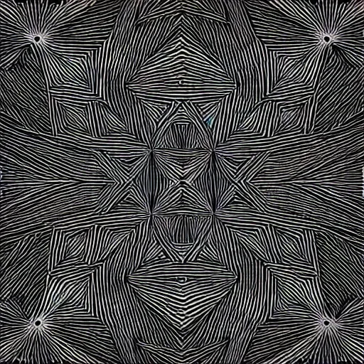 Prompt: abstract art, tessellating patterns, organic, houdini, 8 k, highly detailed, eerie