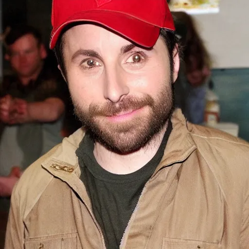 Prompt: charlie day, rat king, jersey shore