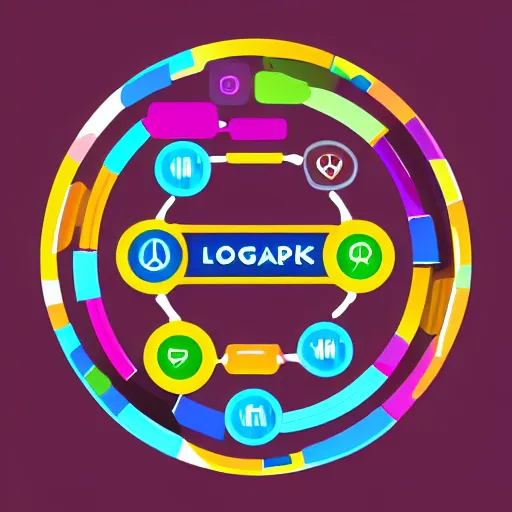 Image similar to logomark epic company of the future, AI art, epic, vector art