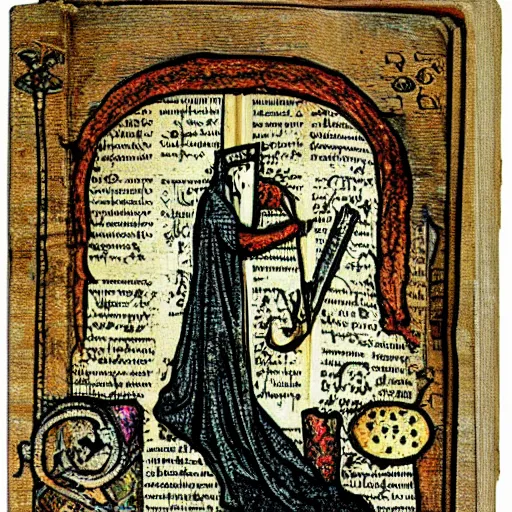 Image similar to 350z in medieval grimoire tome, neural networks, vintage look, weathered pages, spells, demons, high detail,