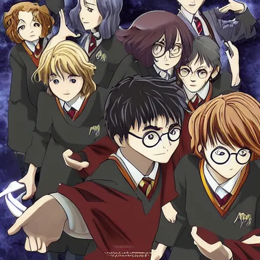 Image similar to “ harry potter anime, super detailed ”