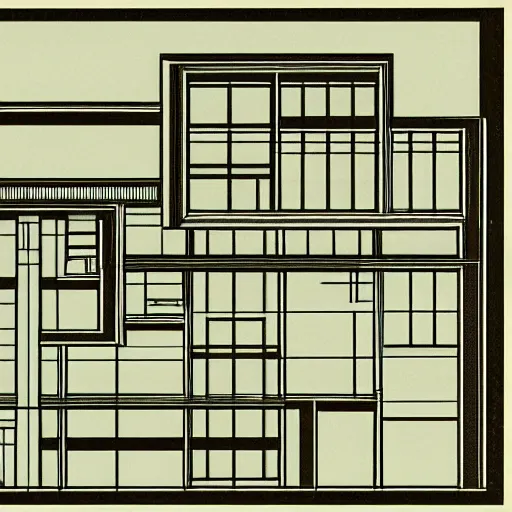 Image similar to futurist house blueprint