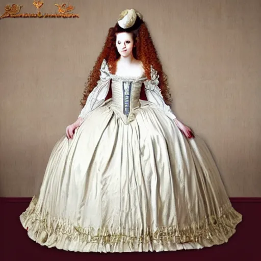 Image similar to of very long. ginger hair put down teenagers girl wearing a court rococo baroque marie antoinette ball dresses 1 8 th century renaissance historical period dress gown for women