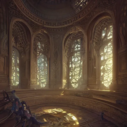 Prompt: a spacious building in the metaverse, from external shot, fibonacci, intricate, highly detailed, digital painting, artstation, concept art, smooth, sharp focus, illustration, unreal engine 5, 8 k, art by artgerm and greg rutkowski and alphonse mucha.. aymex today at 2 : 3 2 pm