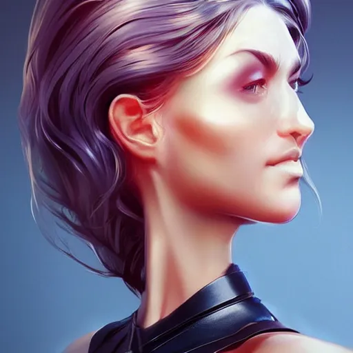 Image similar to half - electric striking woman, cute - fine - face, pretty face, oil slick hair, realistic shaded perfect face, extremely fine details, realistic shaded lighting, dynamic background, artgerm, 8 k ultra realistic, highly detailed, character design by kan liu