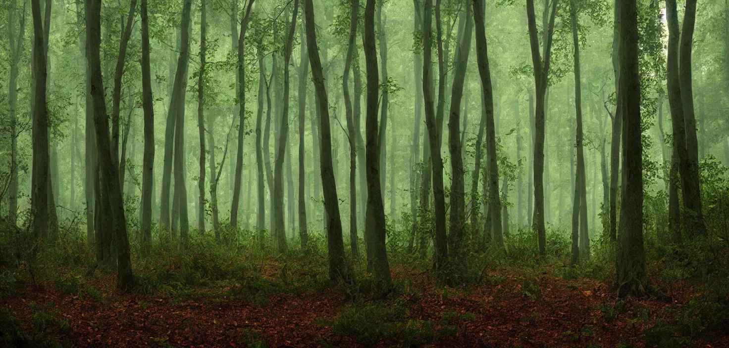 Prompt: forest by maxim shkret