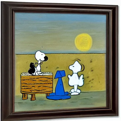 Image similar to snoopy and woodstock by dora carrington