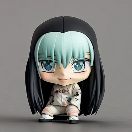 Prompt: billie eilish as nendoroid, kodak film