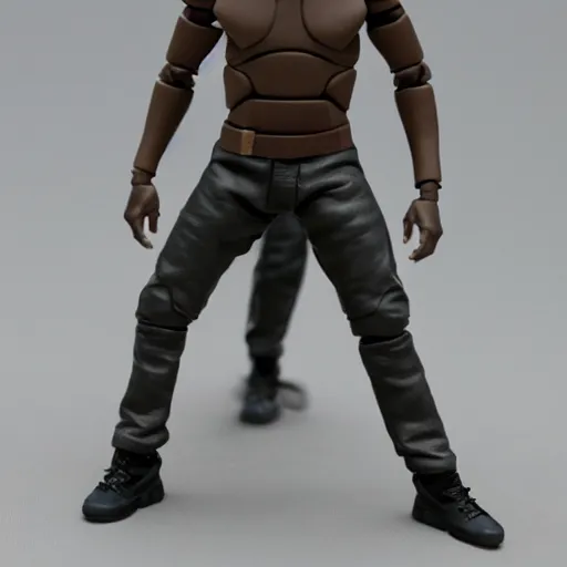 Prompt: Kanye West action figure, 5 points of articulation, full body, 4k, highly detailed