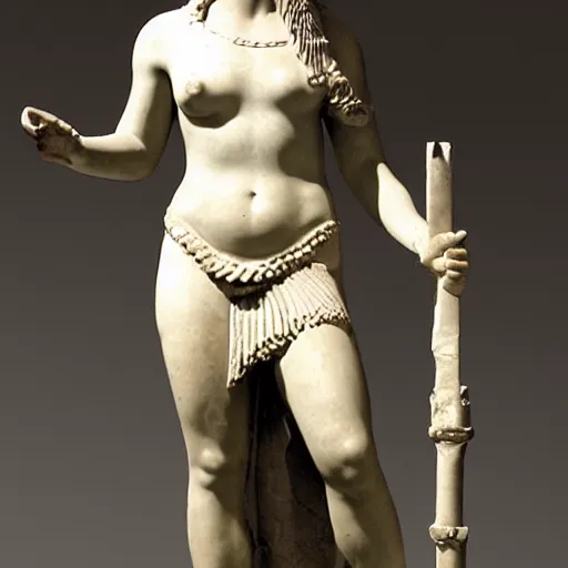 Image similar to roman sculpture of cleopatra