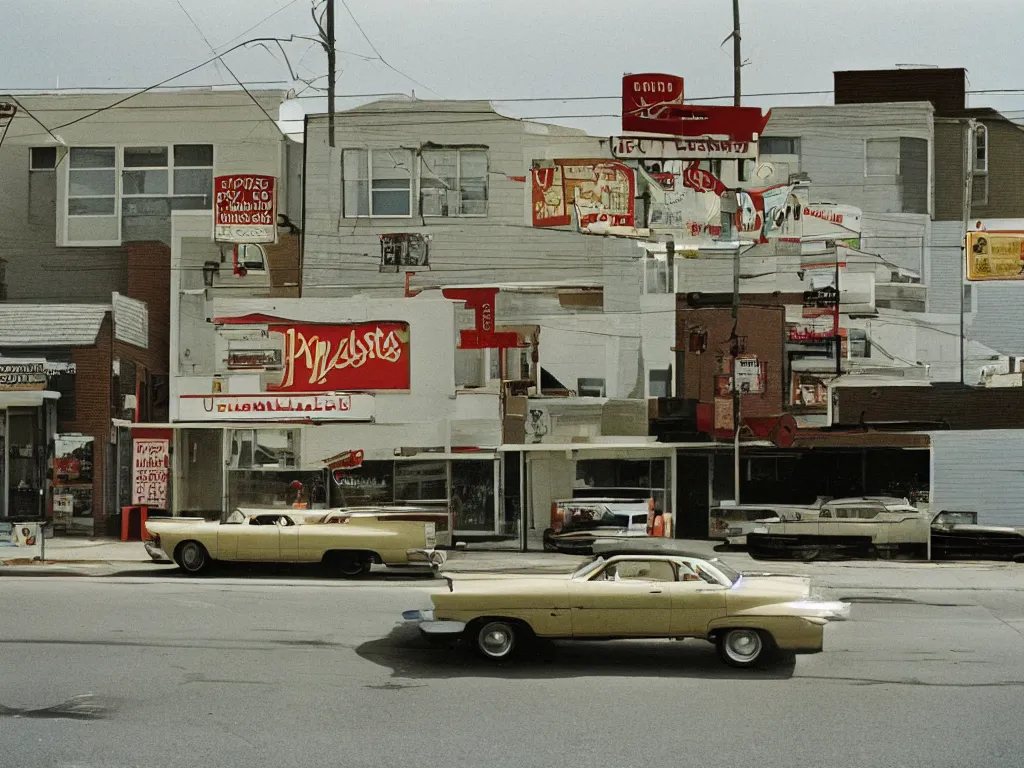 Image similar to kansas street photography by william eggleston and stephen shore