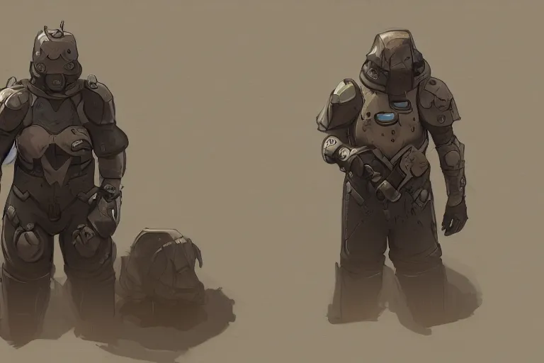 Image similar to closeup of Rimworld Character Pawn, Concept art youtube thumbnail trending on ArtStation