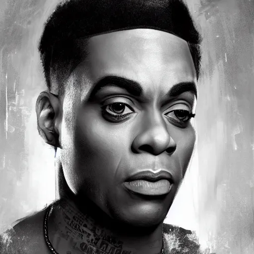 Image similar to souljah boy as bishop in the movie juice. film still, digital painting, extremely detailed, 4 k, intricate, brush strokes, mark arian, artgerm, bastien lecouffe - deharme