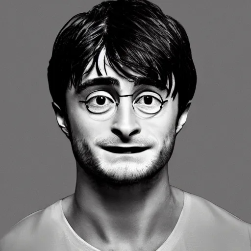 Image similar to a apple with legs with the face of daniel radcliffe, photo art