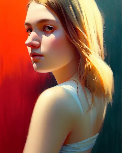 Image similar to stylized portrait of an artistic pose, composition, young ellie williams, realistic shaded, fine details, realistic shaded lighting poster by ilya kuvshinov, magali villeneuve, artgerm, jeremy lipkin and michael garmash and rob rey