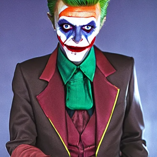 Image similar to david bowie as the joker