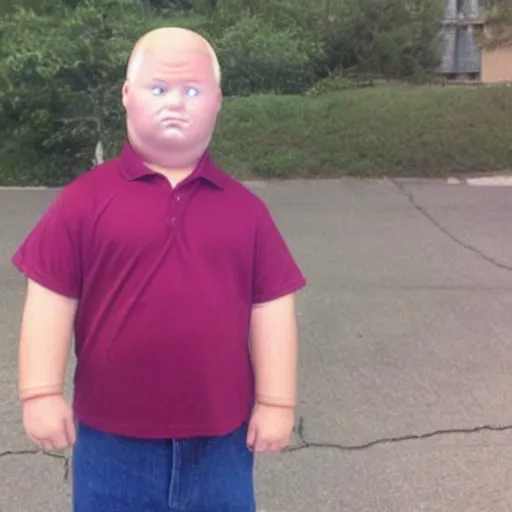 Prompt: bobby hill in real life