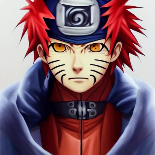 Prompt: ultra realistic portrait painting of a fusion of obito and naruto, art by masashi kishimoto, 4 k, naruto artstyle, cel shaded, highly detailed, epic lighting, full body