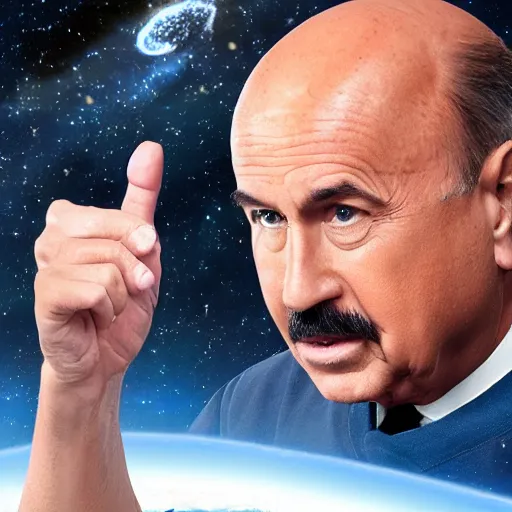 Prompt: dr. phil in space