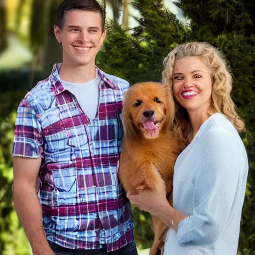 Image similar to Set in Pasadena, California, Avery Jennings' mother, Ellen, had just married Tyler and Chloe James' father, Bennett, so now the new family needs to make some adjustments on living together. They face an even bigger adjustment when they discover that their new dog, Stan, can talk. Only Avery, Tyler, and Chloe know this. Unbeknownst to the family, Stan also has a blog where he discusses happenings in the Jennings-James household in hopes of finding other talking animals. The children learn of Stan's talking ability in the first episode and agree to keep it a secret from their parents, fearing if the world finds out that Stan can talk, he will be taken away for experimentation.