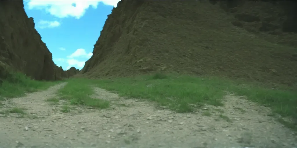 Prompt: unknown place, still from low quality camcorder video