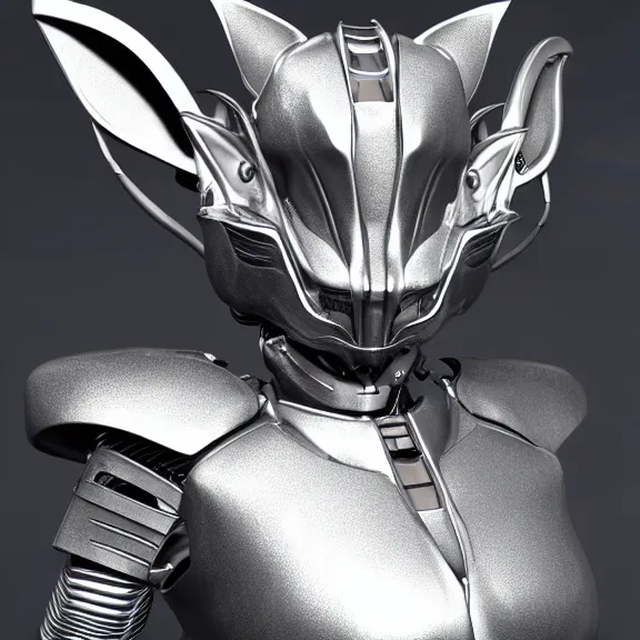 Image similar to detailed close bust shot of a gigantic goddess elegant beautiful stunning anthropomorphic hot robot mecha female dragon, eating a spaceship whole, with sleek silver metal armor and cat ears, OLED visor over eyes, micro art, prey, vore, digital art, mawshot, dragon vore, dragon maw, furry art, high quality, 8k 3D realistic, macro art, micro art, Furaffinity, Deviantart, Eka's Portal, G6
