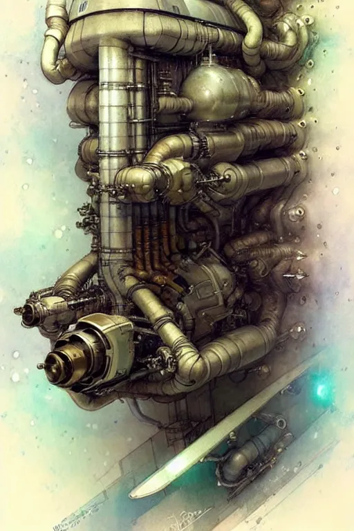 Image similar to (((((2050s spaceship engine room . muted colors.))))) by Jean-Baptiste Monge !!!!!!!!!!!!!!!!!!!!!!!!!!!