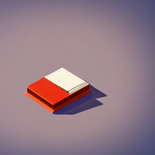 Prompt: 3 d object of desk, isometric game, isometric art, centralised, mohamed chahin, blender cycles render, solid colours material, no background and shadows