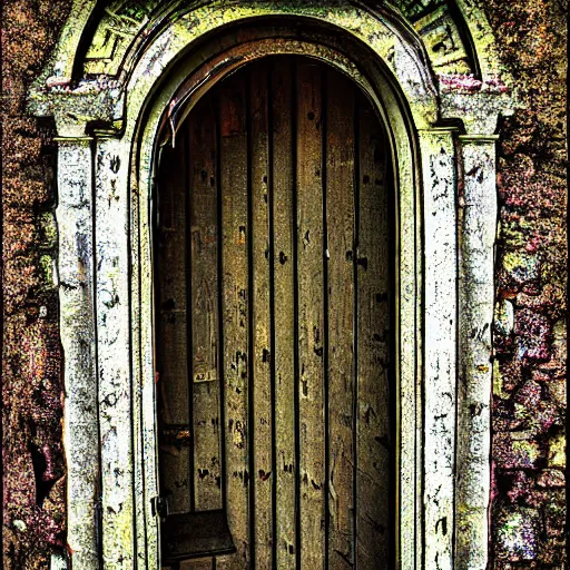 Image similar to Meadow. Ornate doorway with a portal to another dimension. Mixed media, Digital Art and AF-S NIKKOR 10-200mm F2.8G ED.