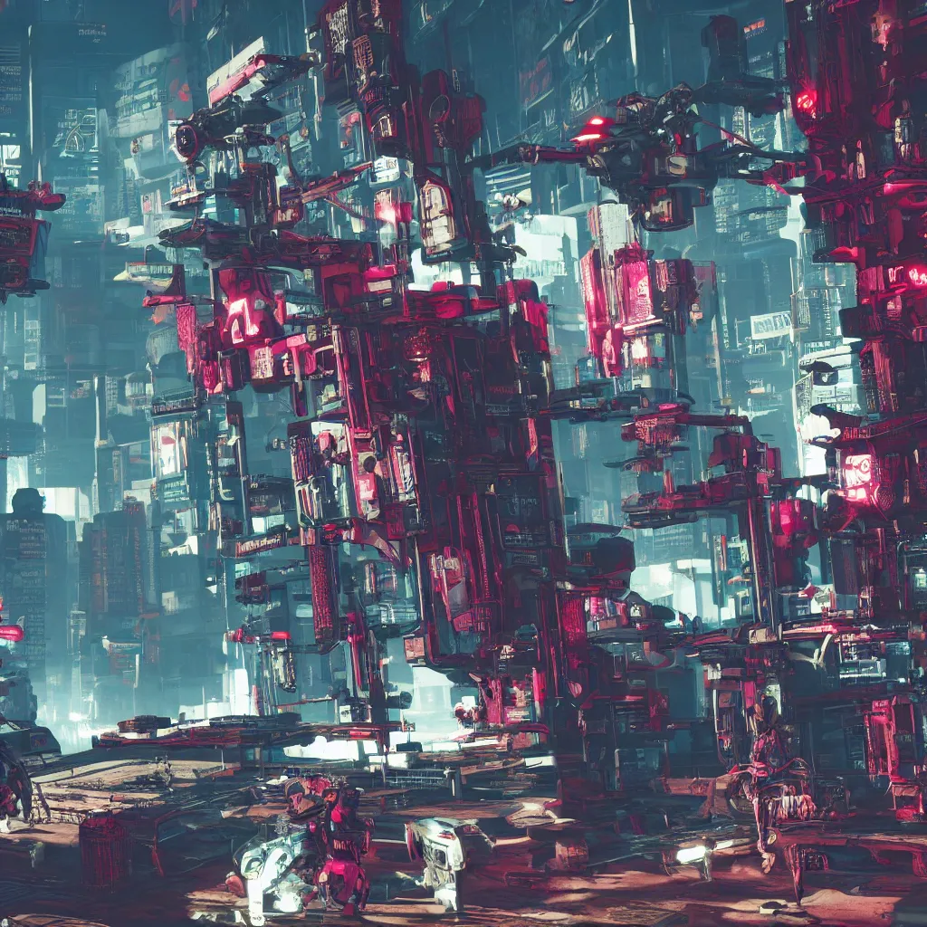 Prompt: horror drone Cyberpunk 2077. CP2077. 3840 x 2160