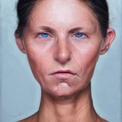 Prompt: uncanny face of a woman, 8 k, hyperrealist