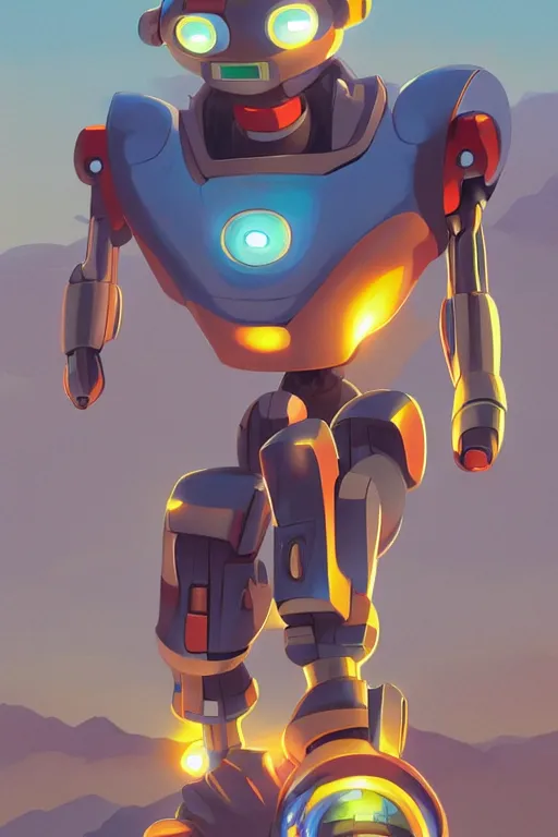 Image similar to metabots medabots medarotto medarot robot minimalist comics, behance hd by jesper ejsing, by rhads, makoto shinkai and lois van baarle, ilya kuvshinov, rossdraws global illumination ray tracing hdr radiating a glowing aura