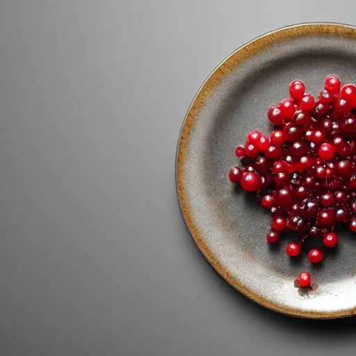 Image similar to a man eats currants with sugar in a plate in the kitchen, hyper realistic, hyper detailed, cfg _ scale 3