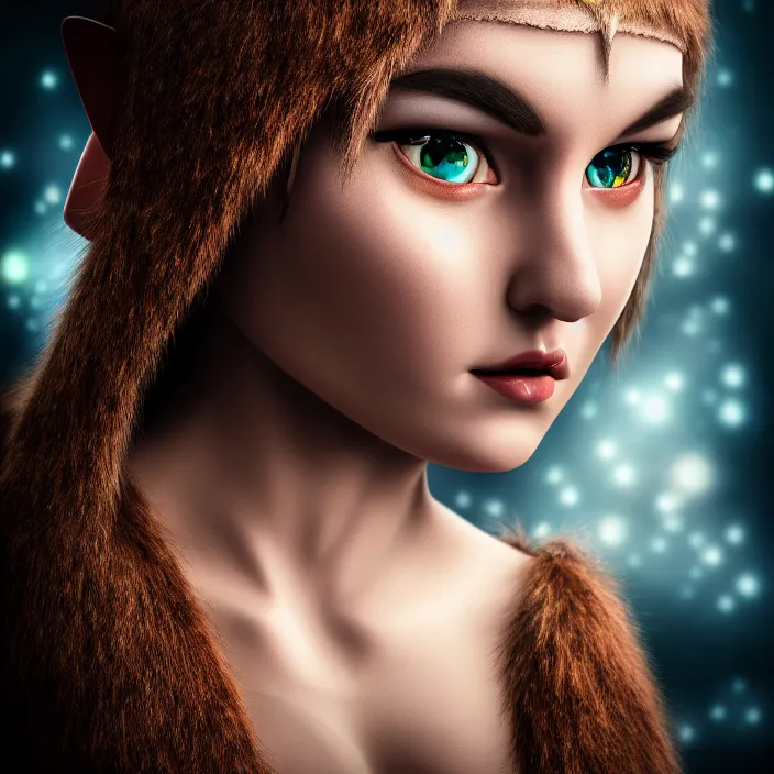 Image similar to photo of a very beautiful!! elf woman, highly detailed, 4 k, hdr, smooth, sharp focus, high resolution, award - winning photo