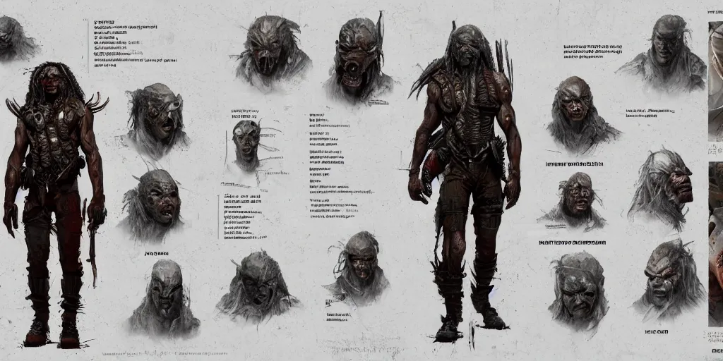 Image similar to predator movie design, character sheet, Moebius, Greg Rutkowski, Zabrocki, Karlkka, Jayison Devadas, Phuoc Quan, trending on Artstation, 8K, ultra wide angle, zenith view, pincushion lens effect.