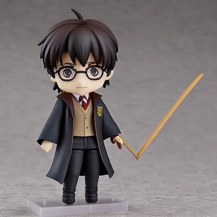 Prompt: harry potter, An anime Nendoroid of harry potter, figurine, detailed product photo