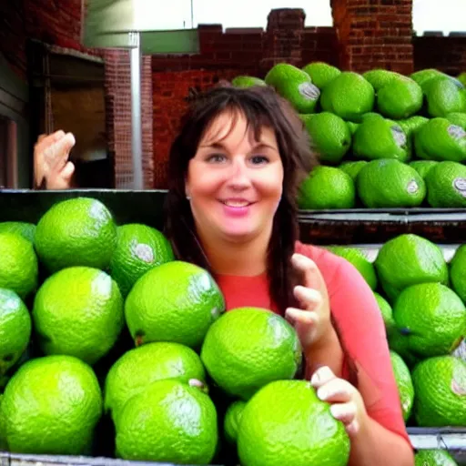 Prompt: limes guy / why can't i hold all these limes?