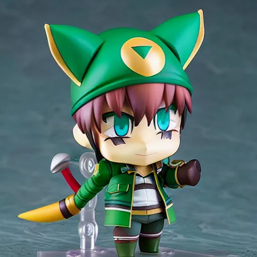 Prompt: teemo league of legends, an anime nendoroid of teemo, figurine, detailed product photo