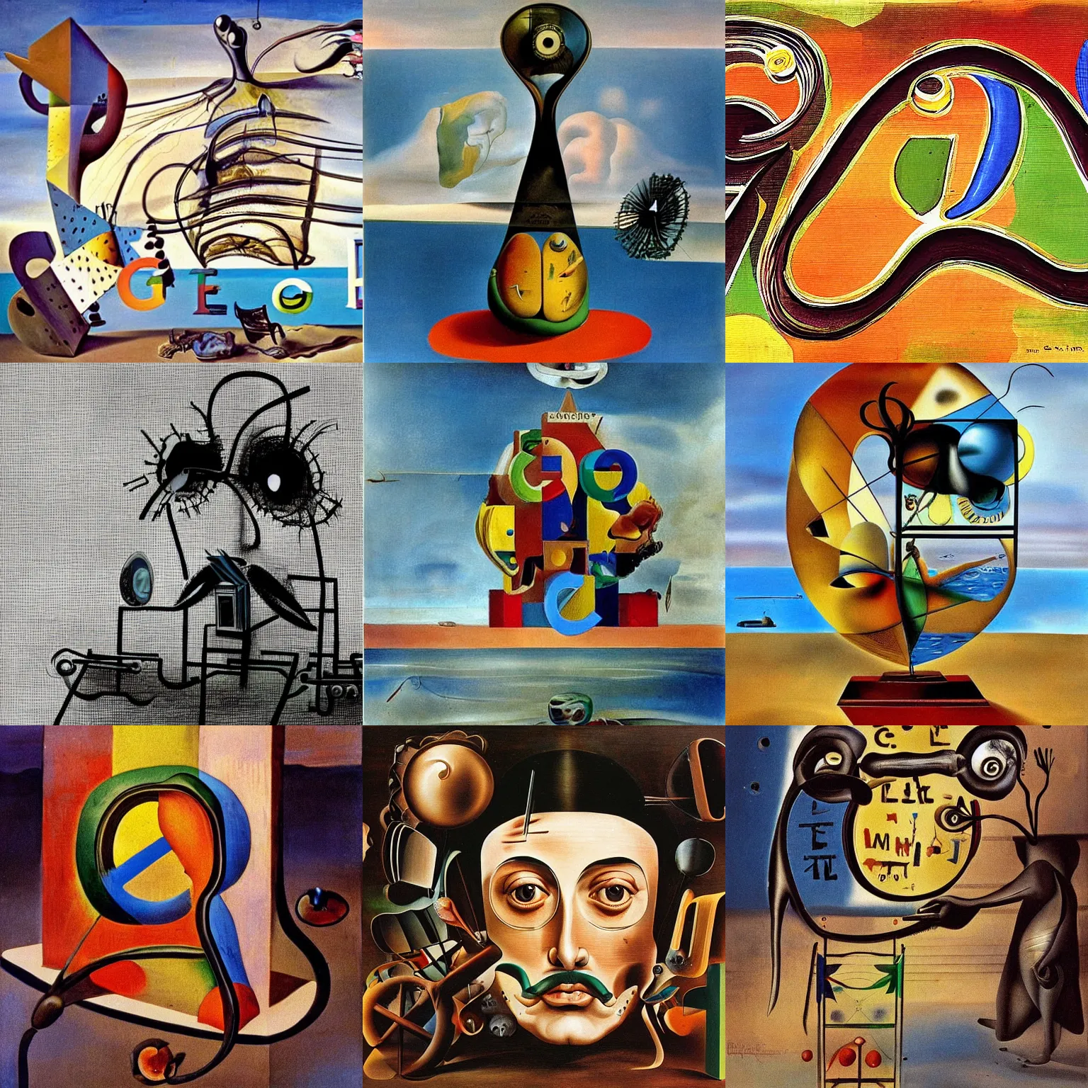 Prompt: google by salvador dali