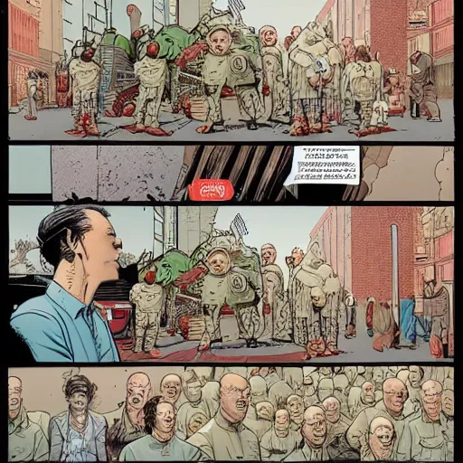 Image similar to an impossible nightmare beyond comprehension, very very detailed, by geof darrow and greg rutowski and bosch