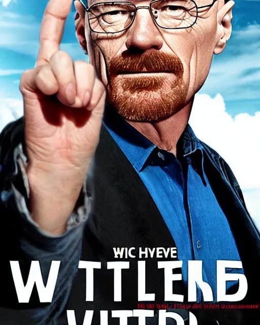 Prompt: a movie where Walter White teaches us on how to get rich, movie poster