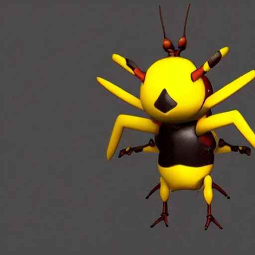 Prompt: A pokemon that looks like a beetle,Trending on art station. Unreal engine.