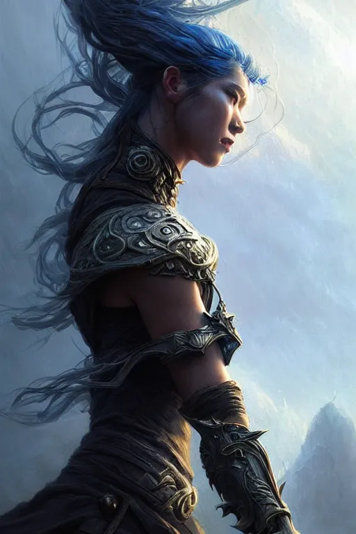 Prompt: Front portrait of mage, full body, epic action pose, story, fine art, awesome fantasy book cover on Pinterest, award winning, dark fantasy landscape, fantasy magic, intricate, elegant, sharp focus, cinematic lighting, highly detailed, digital painting, concept art, art by WLOP and Artgerm and Greg Rutkowski, masterpiece, trending on artstation, 8K
